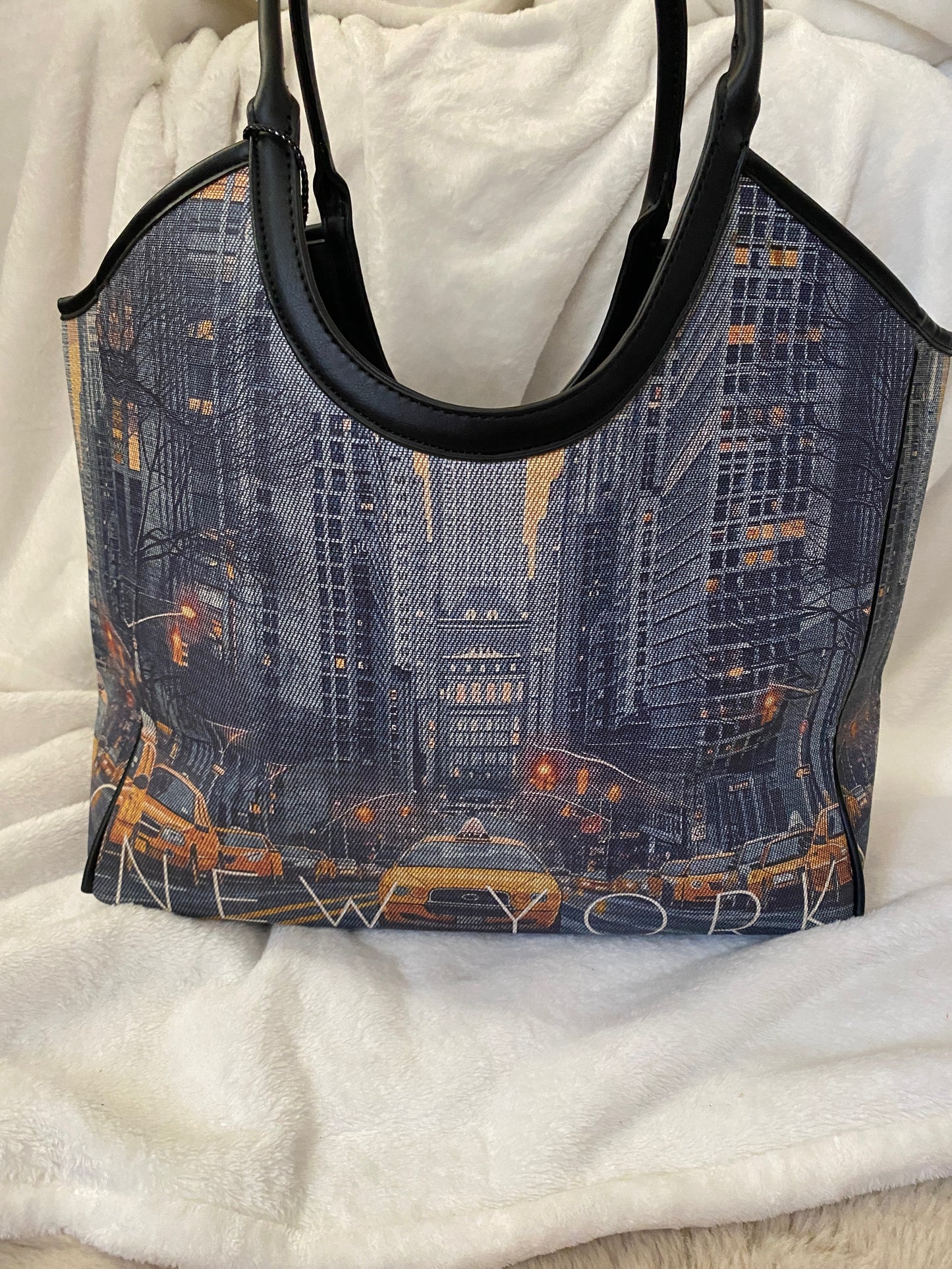 Cityscape NY Inspired Travel Tote Bag