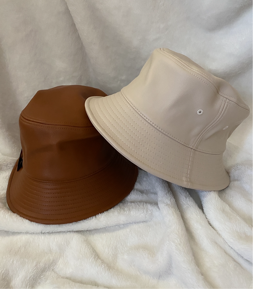 Urban Edge Faux Leather Bucket Hat