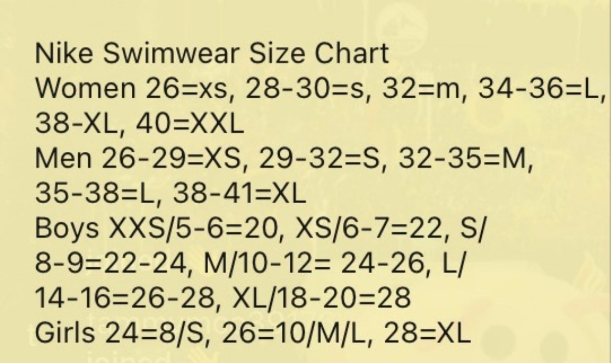 Nike 1 Piece Swimsuit