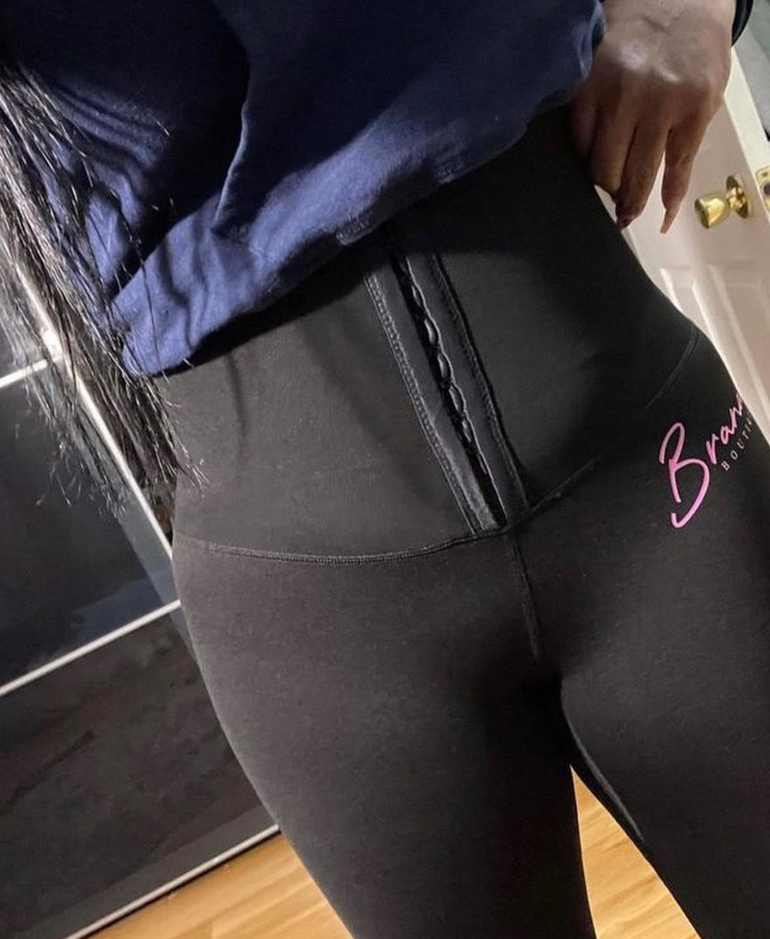 Black Snatched Waist Trainer Leggings