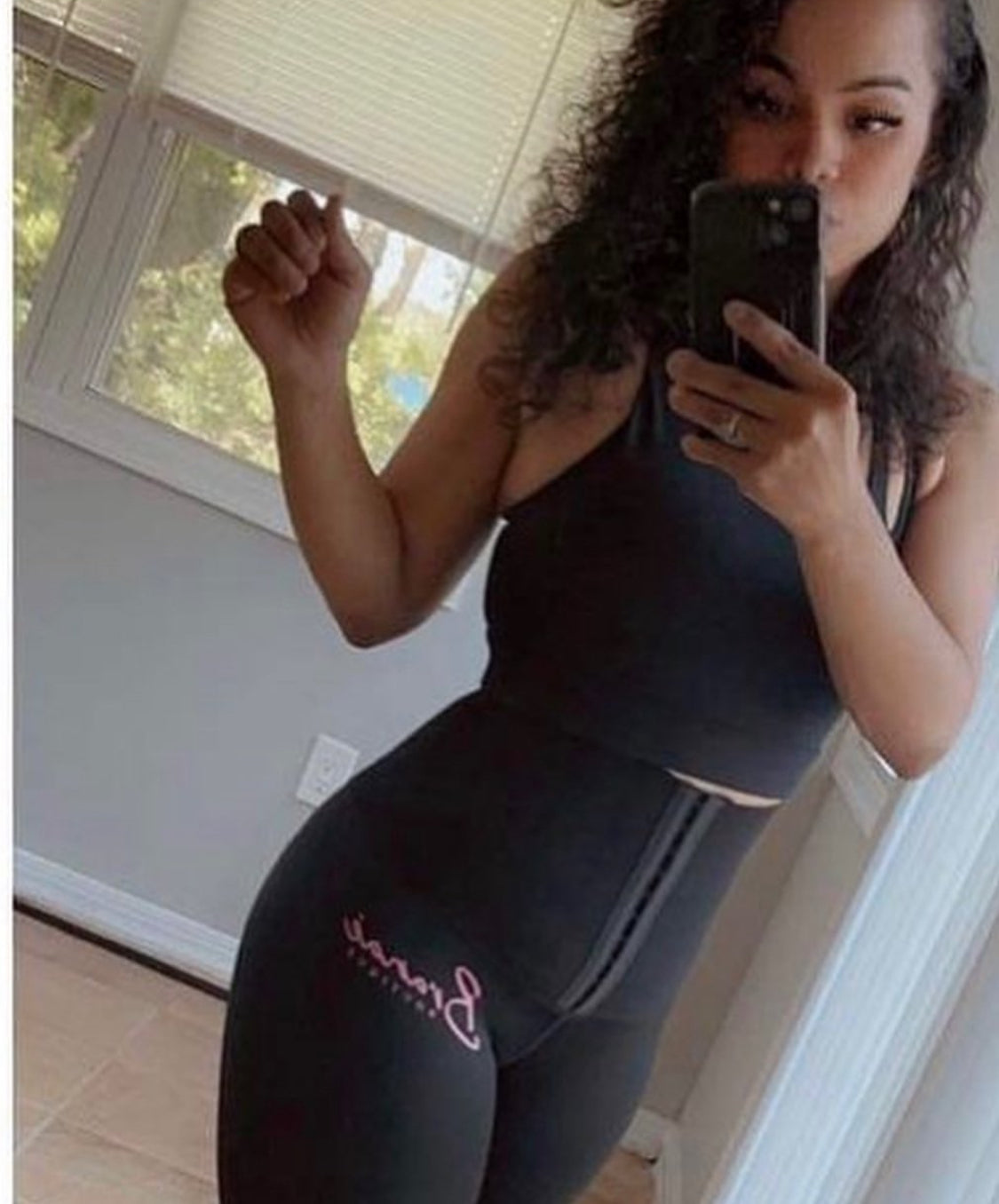 Black Snatched Waist Trainer Leggings